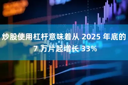 炒股使用杠杆意味着从 2025 年底的 7 万片起增长 33%