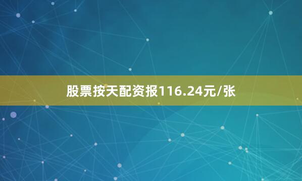 股票按天配资报116.24元/张